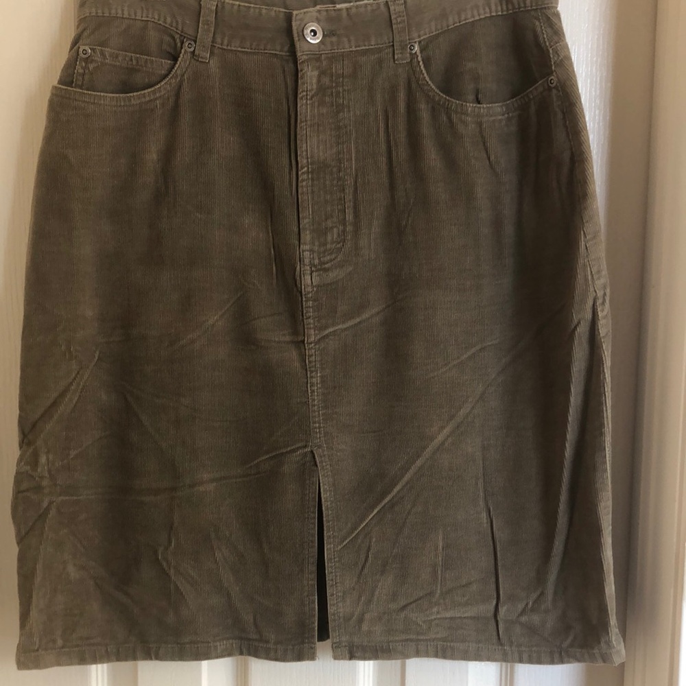 Faded Glory Green Pencil Skirt Knee-length Casual